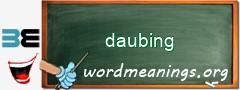 WordMeaning blackboard for daubing